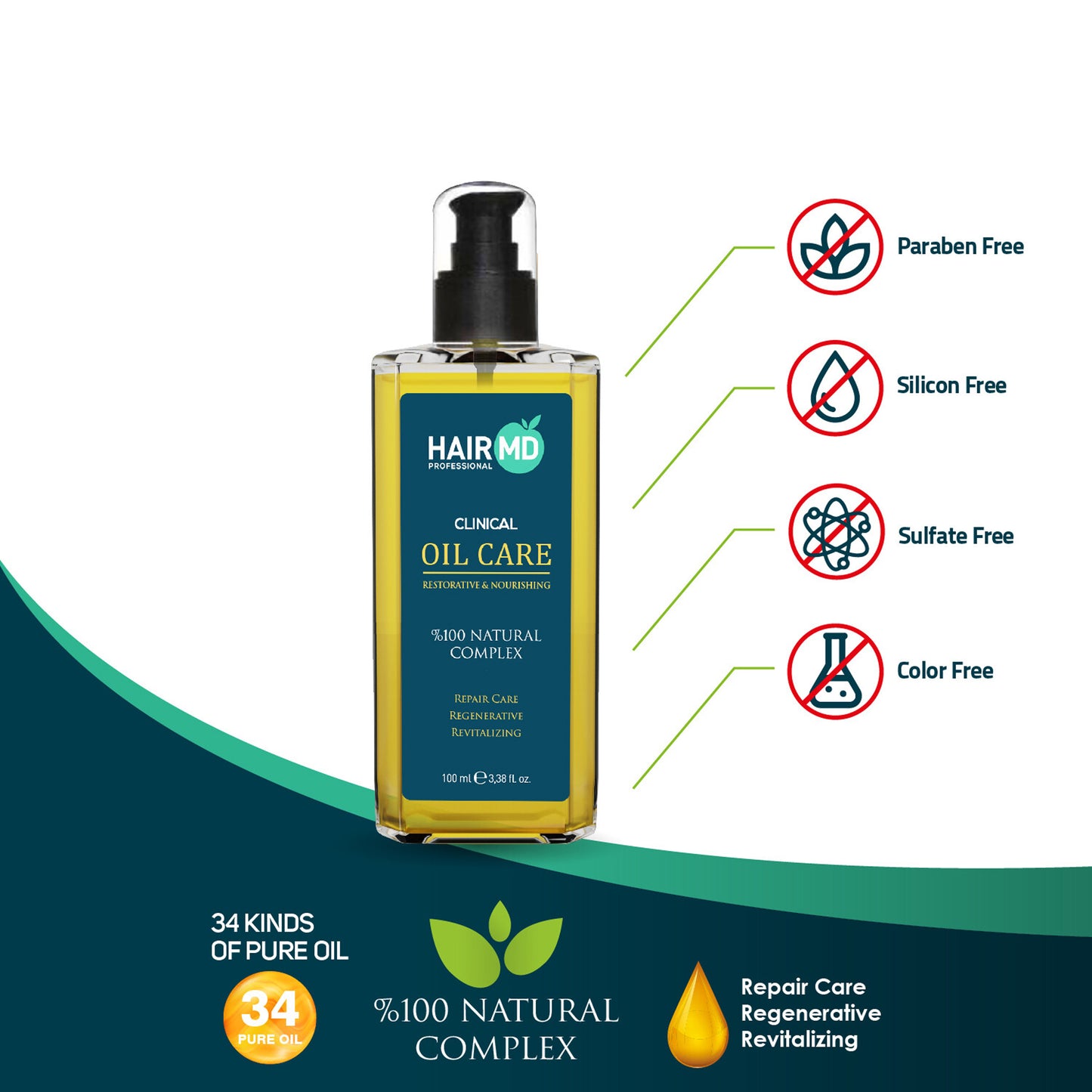 HairMD Herstellende Haarolie