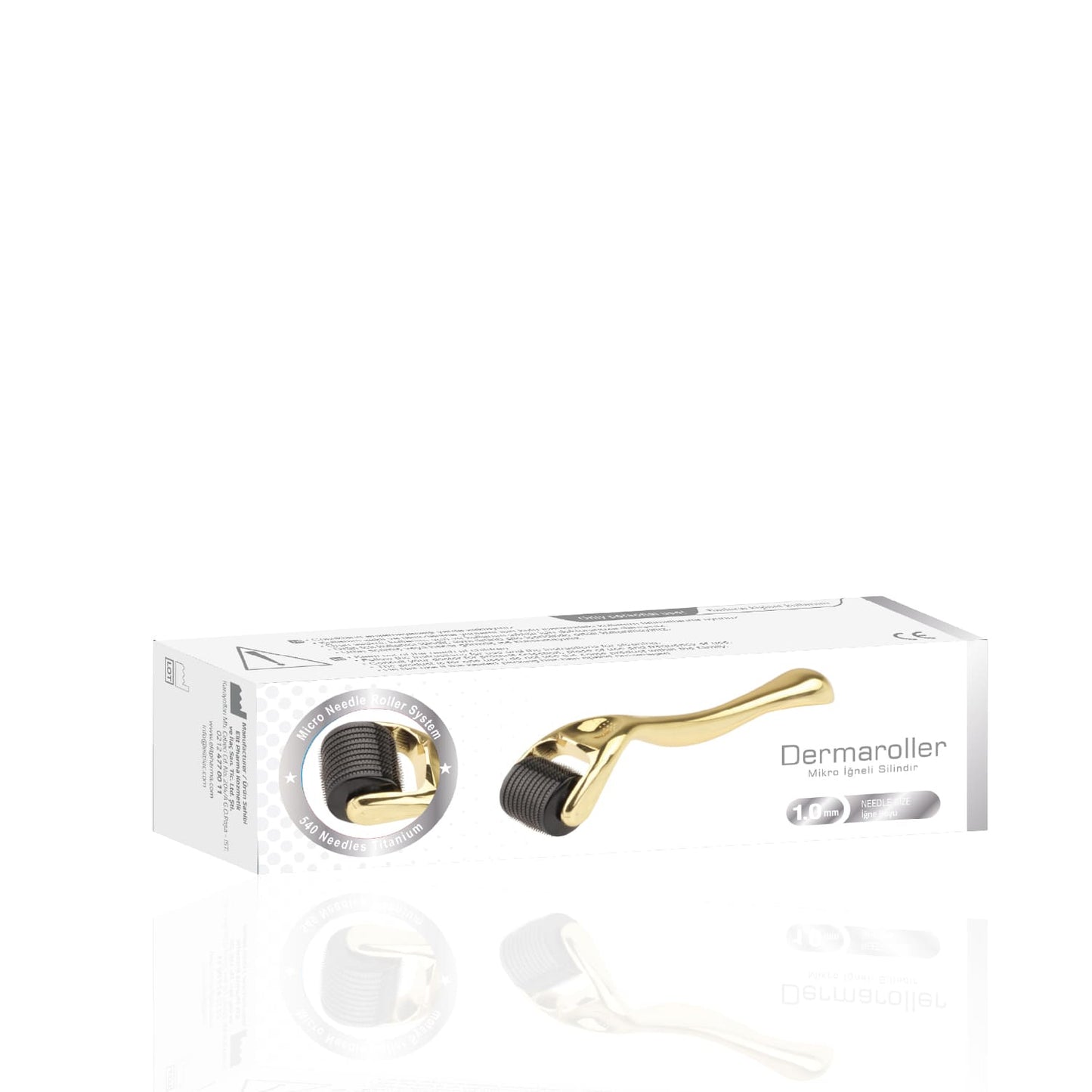 Dermaroller Titanium 1 mm 540 micro-naalden