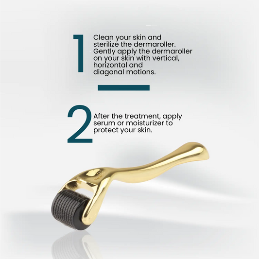 Dermaroller Titanium 1 mm 540 micro-naalden