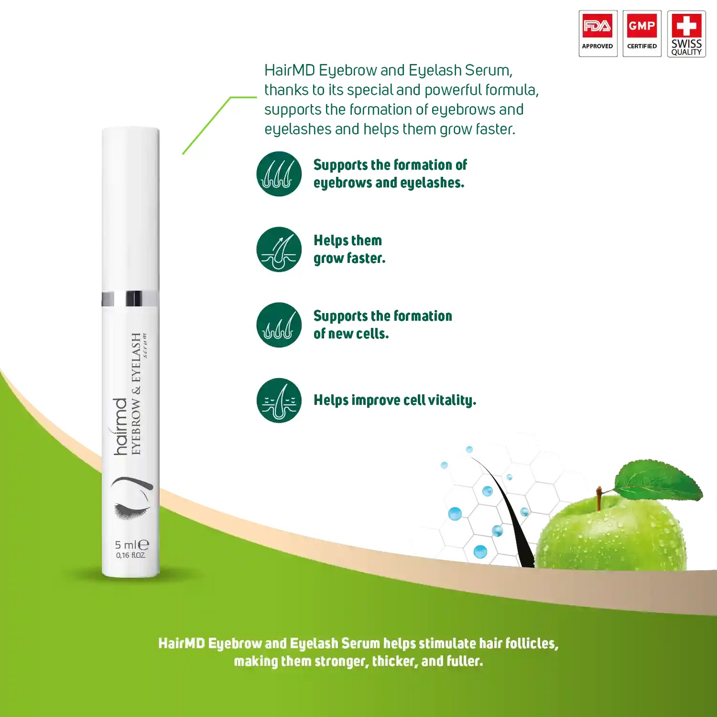 HairMD Wenkbrauw- en Wimperserum