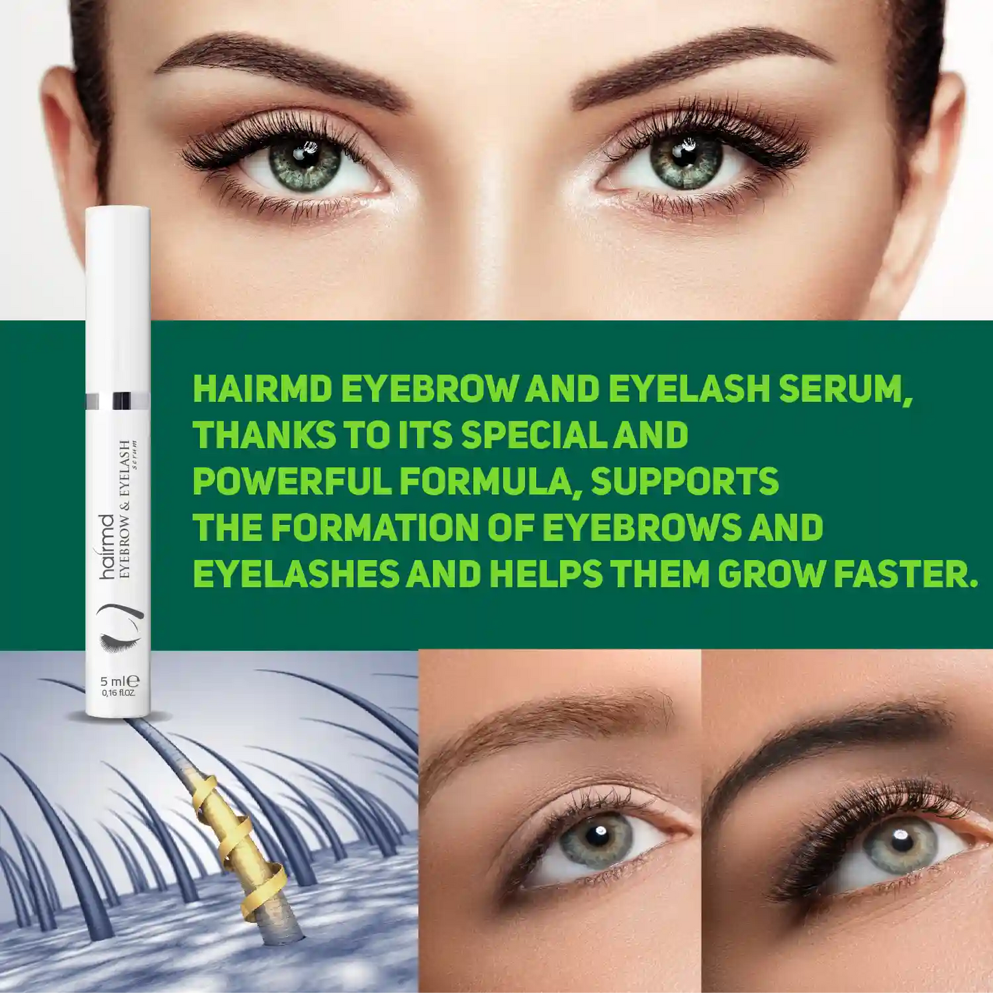 HairMD Wenkbrauw- en Wimperserum