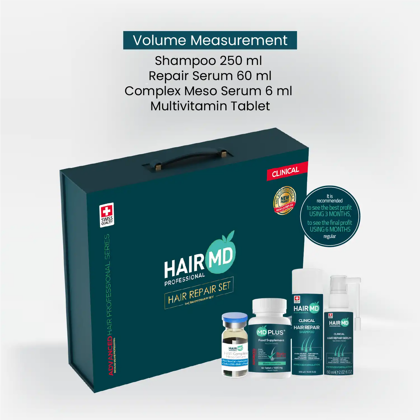 HairMD Clinical Haarherstel Exclusieve Set (3 maanden gebruik)