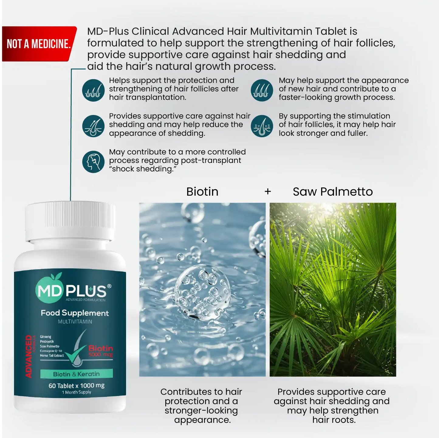 HairMD Clinical Haarherstel Set (1 maand gebruik)