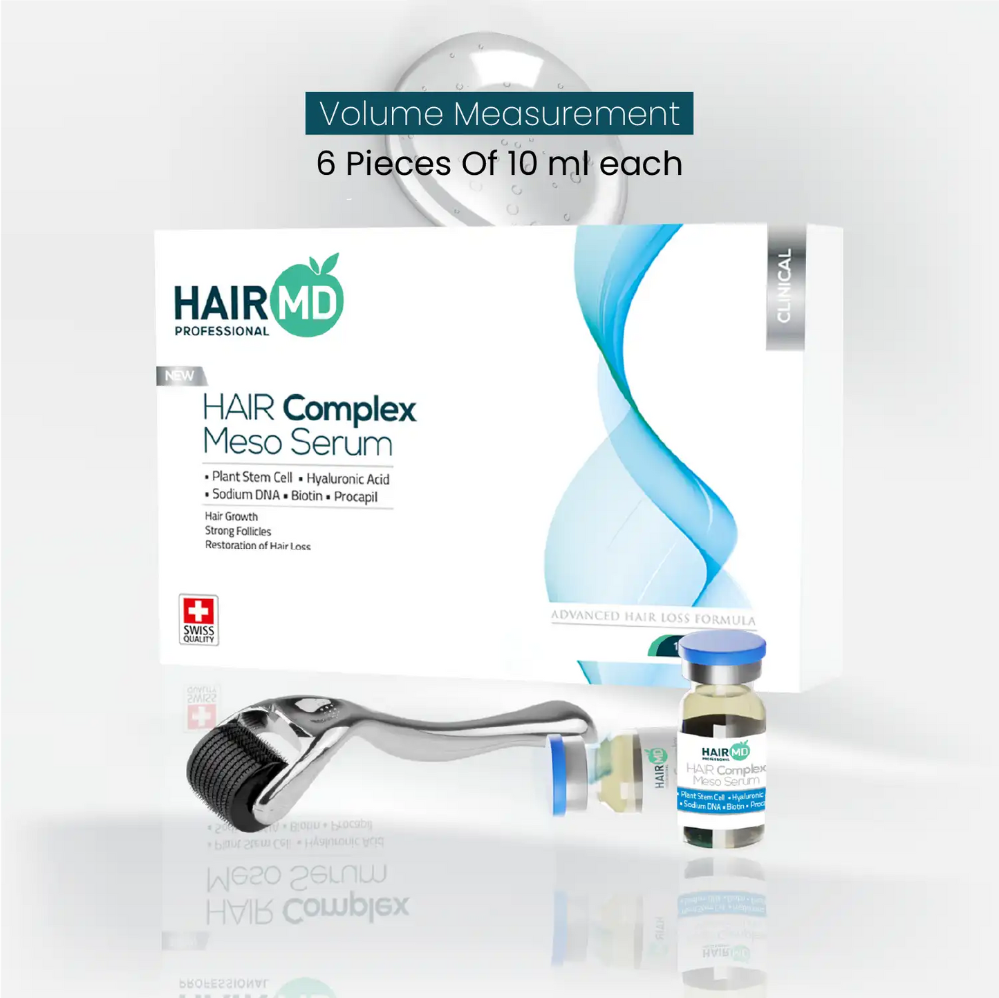 HairMD Clinical Haarcomplex Meso Serum + Dermaroller Set