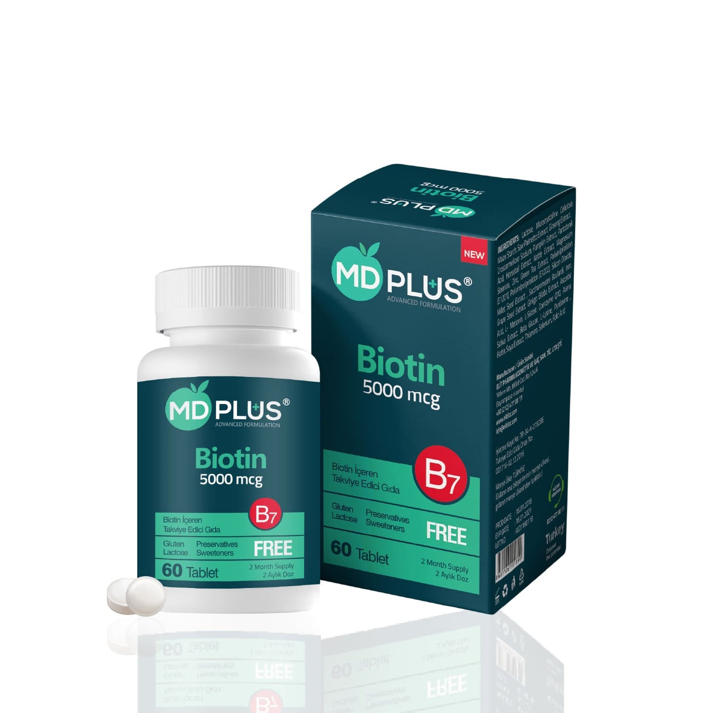 MD Plus Geavanceerde Haar Biotine 5000 mcg