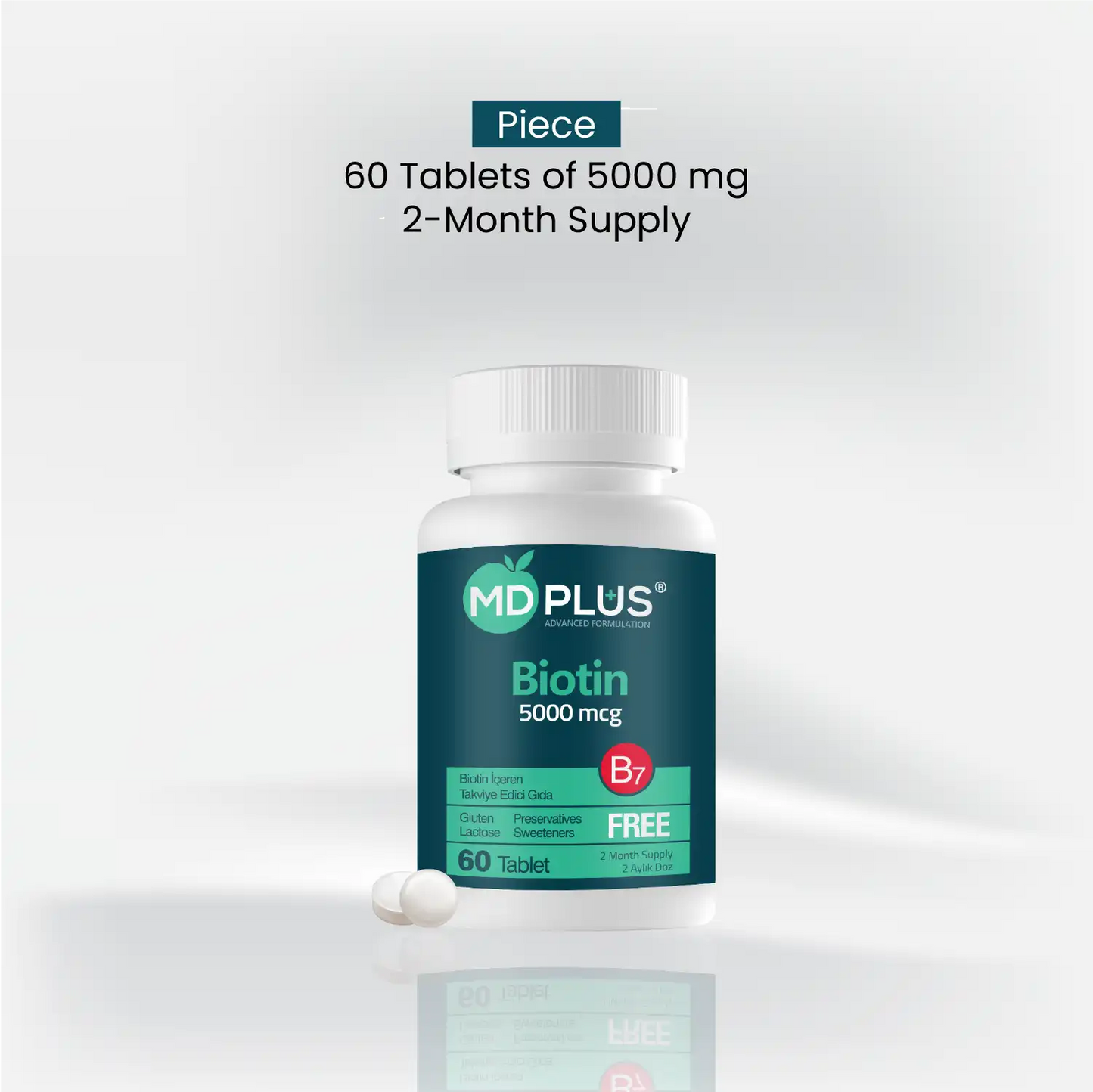 MD Plus Geavanceerde Haar Biotine 5000 mcg
