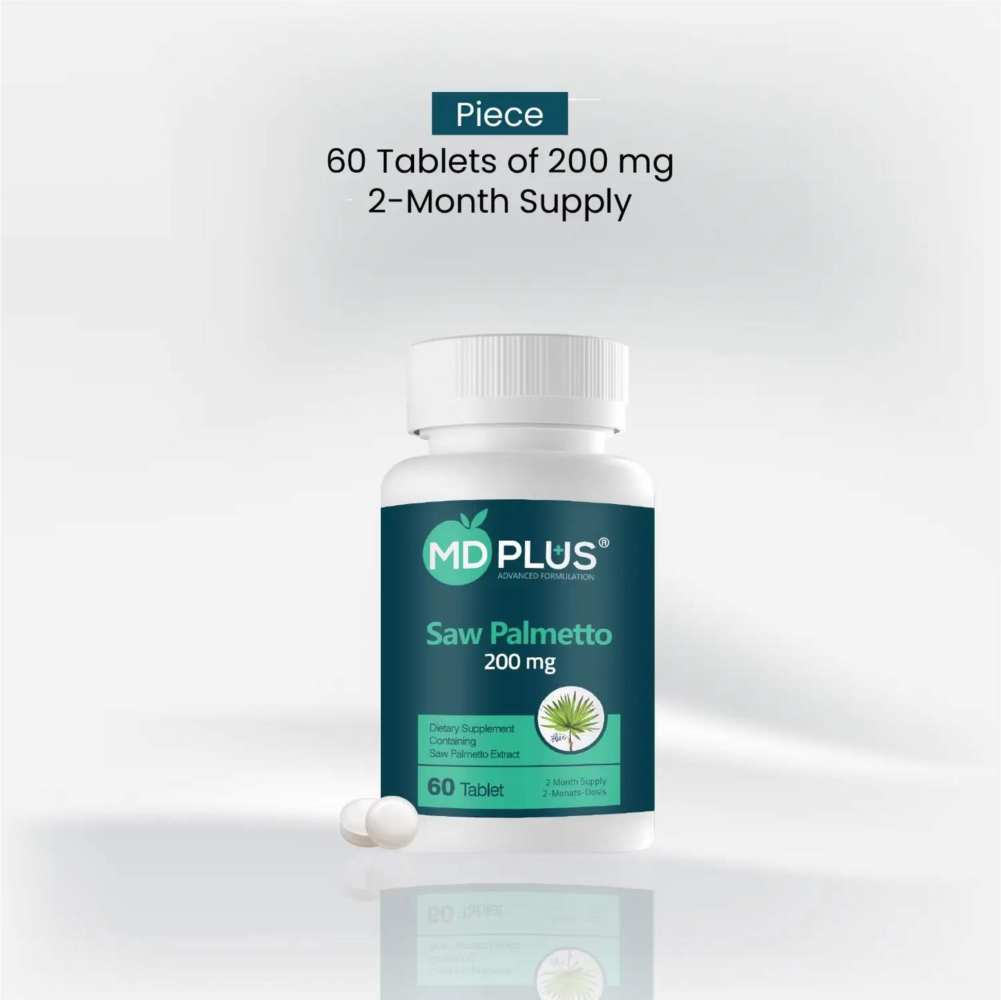 MD Plus Geavanceerde Haar Zaagpalm 200 mg 60 Tabletten